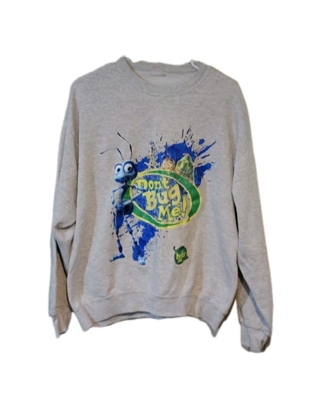 Vintage 90s Bugs Life Disney Flik Don't Bug Me Graphic Sweatshirt Medium